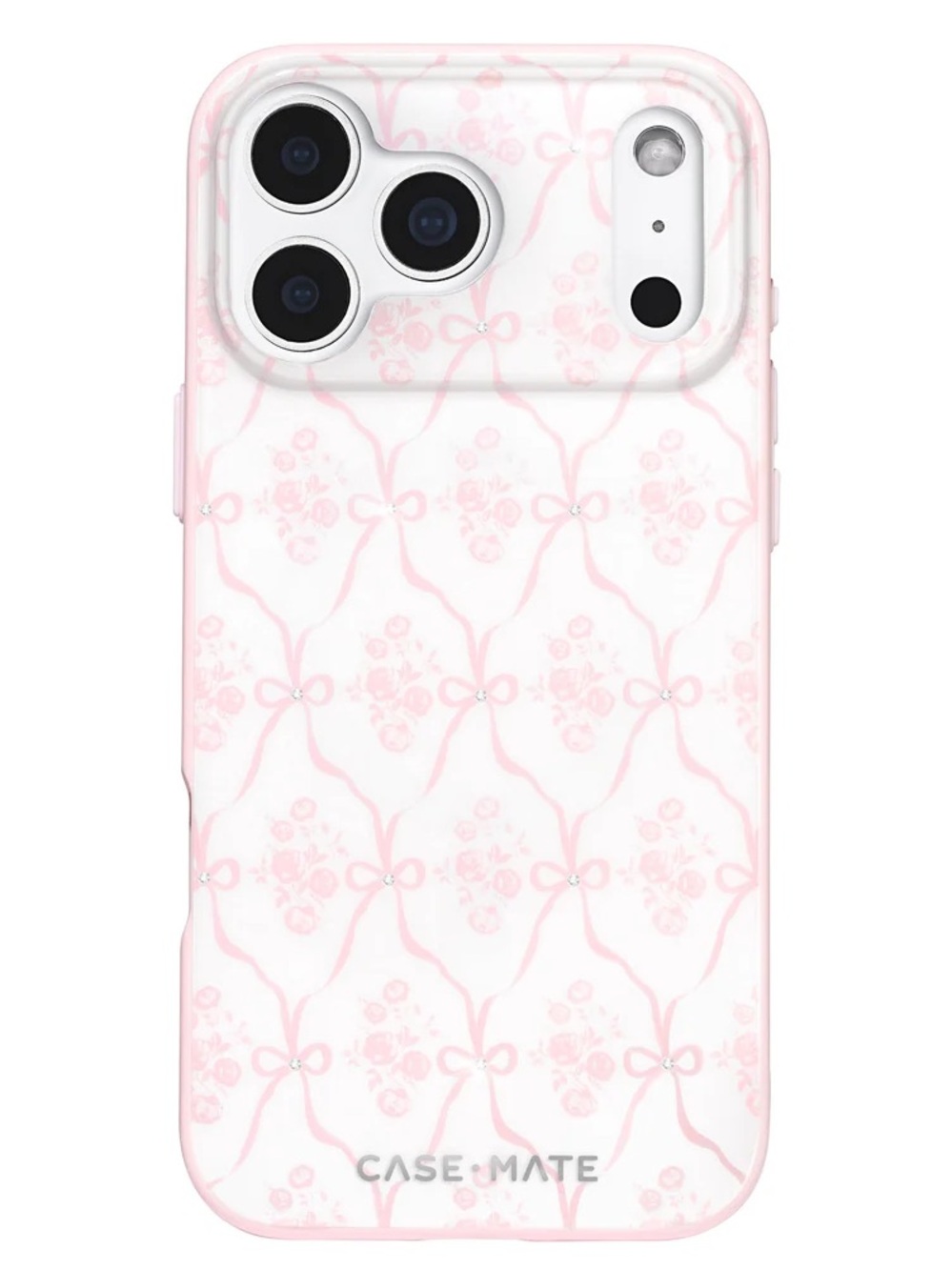 case-mate Pink Bow & Floral Pattern Phone Case
